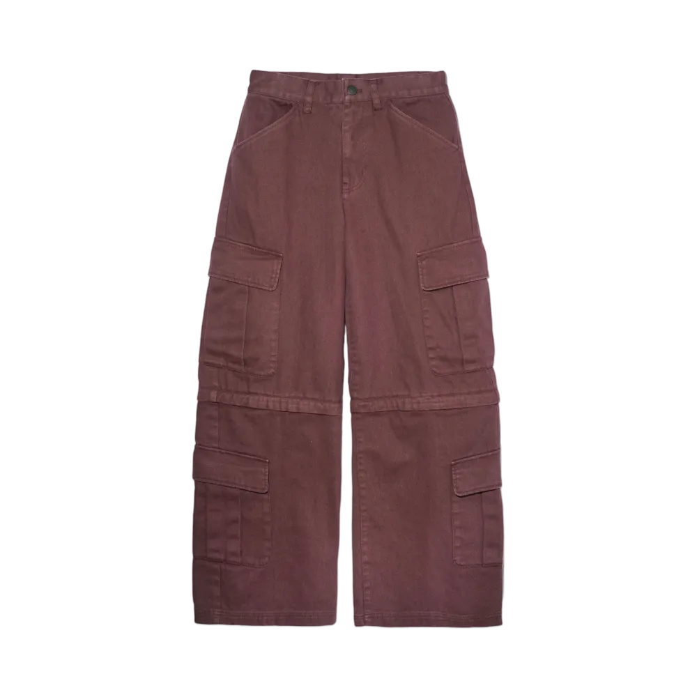 X-Girl 2Way Cargo Pants "Burgundy"