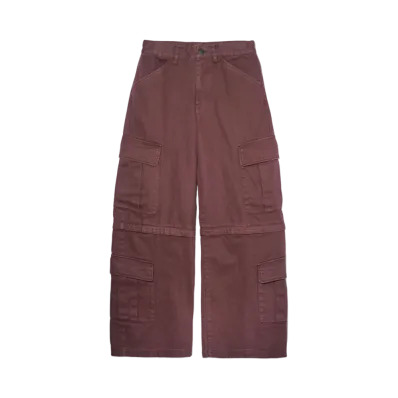 X-Girl 2Way Cargo Pants "Burgundy"
