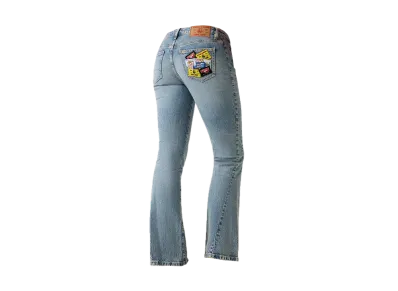 HYSTERIC GLAMOUR x GUESS JEANS Flare Jeans "Light Indigo Blue"