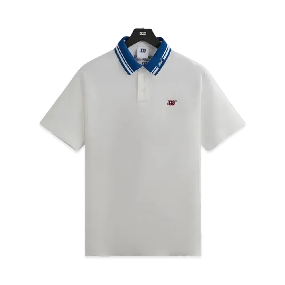 Kith x Wilson Tipped Polo "White"