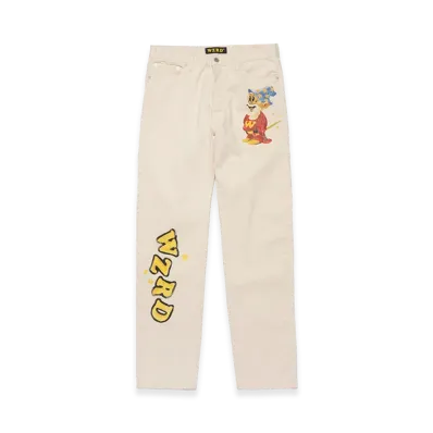 WZRD White Denim Pants "White"