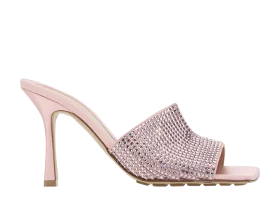 Bottega Veneta Women's Satin Stretch Mules "Pink"