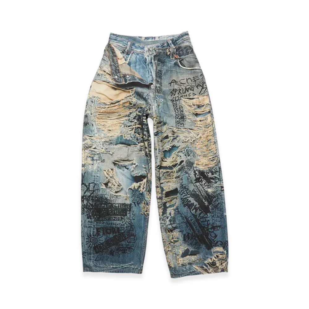 Acne Studios Super Baggy Fit Jeans 2023 "Mid Blue"