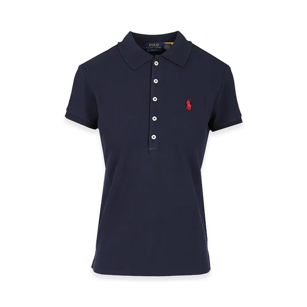 Polo Ralph Lauren Women's Cotton Jersey Polo Shirt "Navy"