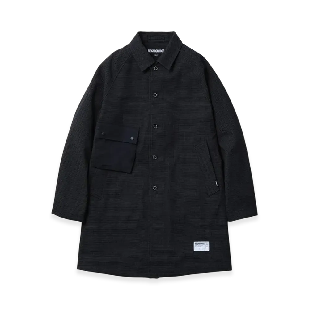 NEIGHBORHOOD GC Check Balcollar Coat "Black/Black"