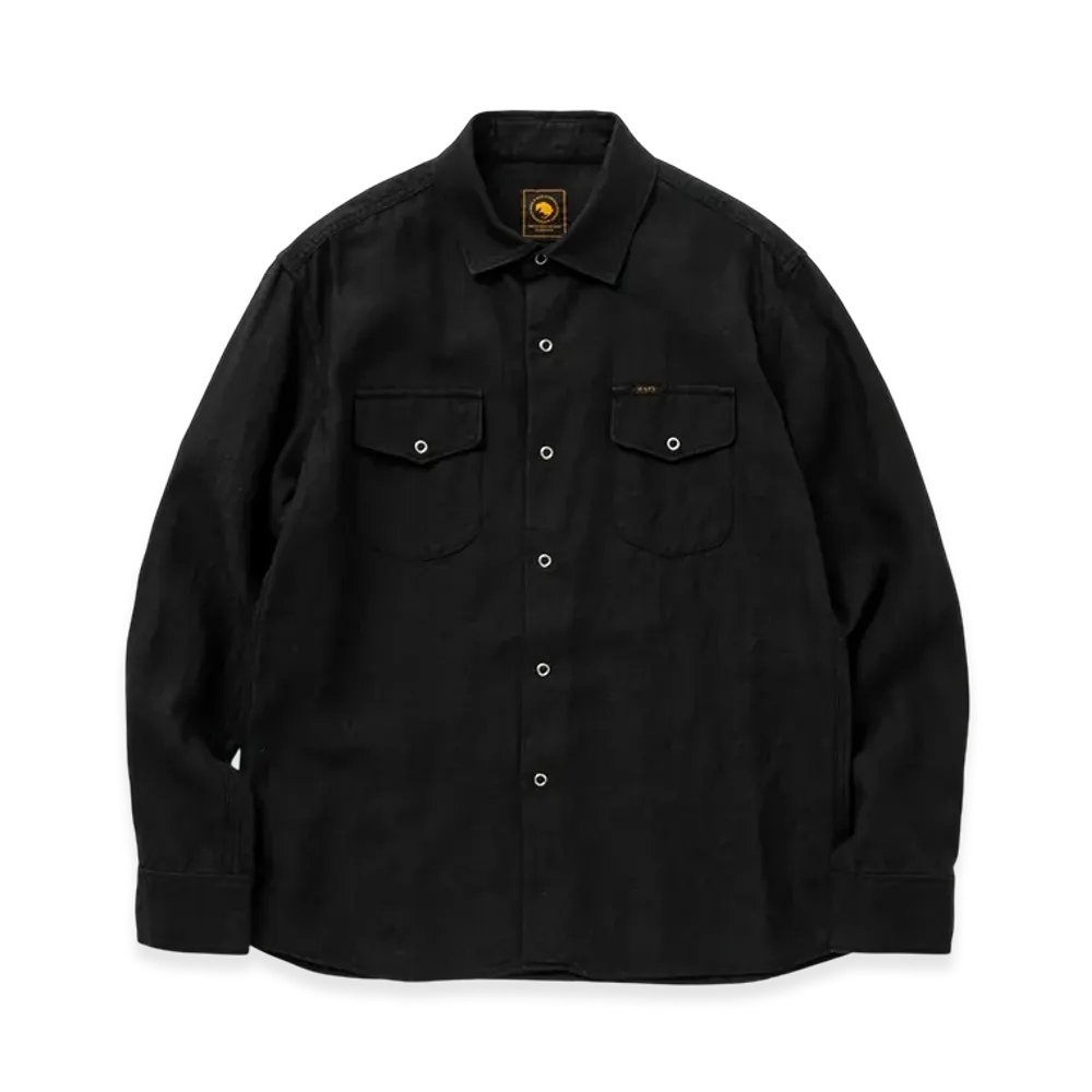 RATS Linen Shirt "Black"