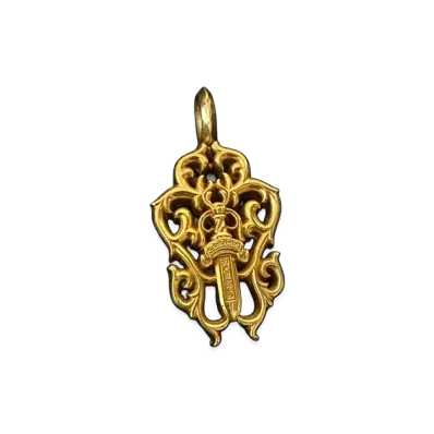 Chrome Hearts Vine Dagger Pendant 22k "Gold"