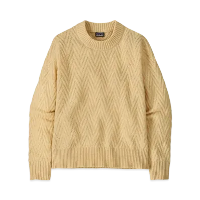 Patagonia Women's Recycled Wool Blend Neck Sweater "Natural"