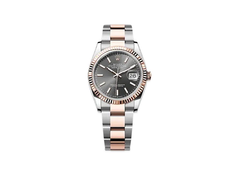 ROLEX Datejust 36 Oystersteel & Everose Gold "Grey"