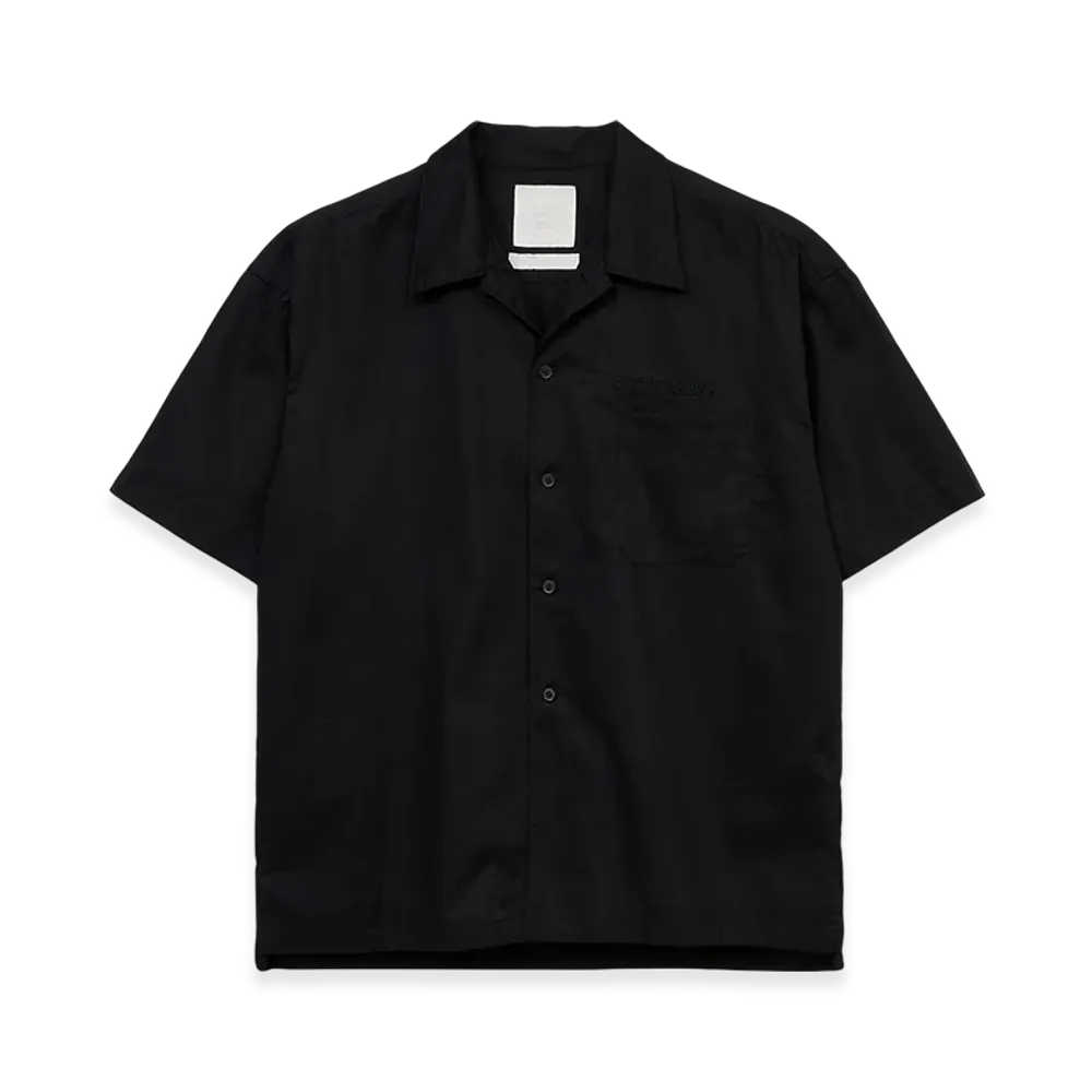 S'YTE x GDC Embroidery Open Collar Shirt "Black"
