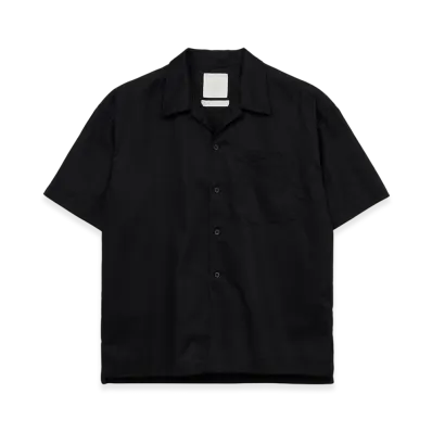 S'YTE x GDC Embroidery Open Collar Shirt "Black"
