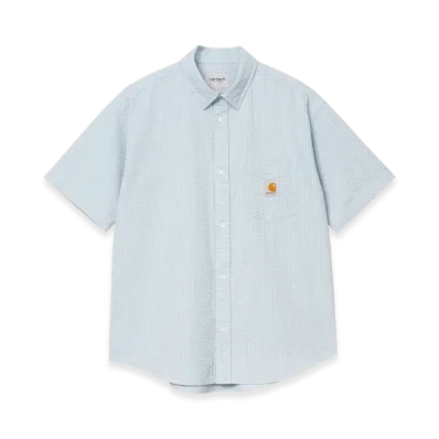 Carhartt WIP S/S Toland Shirt "Toland Stripe Blue Fog"