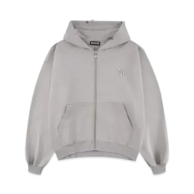 SUPPLIER Vintage Wash Pierced Zip Hoodie "Beige"