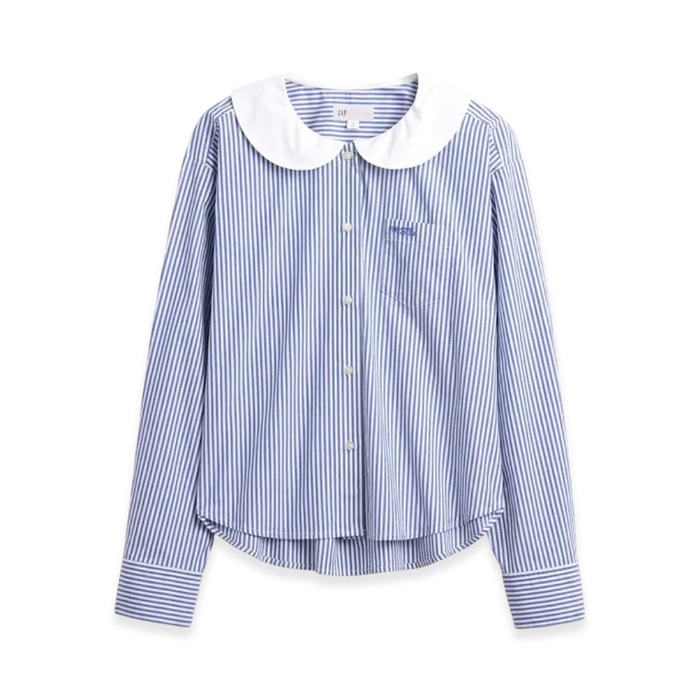 Gap x Sandy Liang Women's Poplin Oversized Shirt "Matisse Blue"