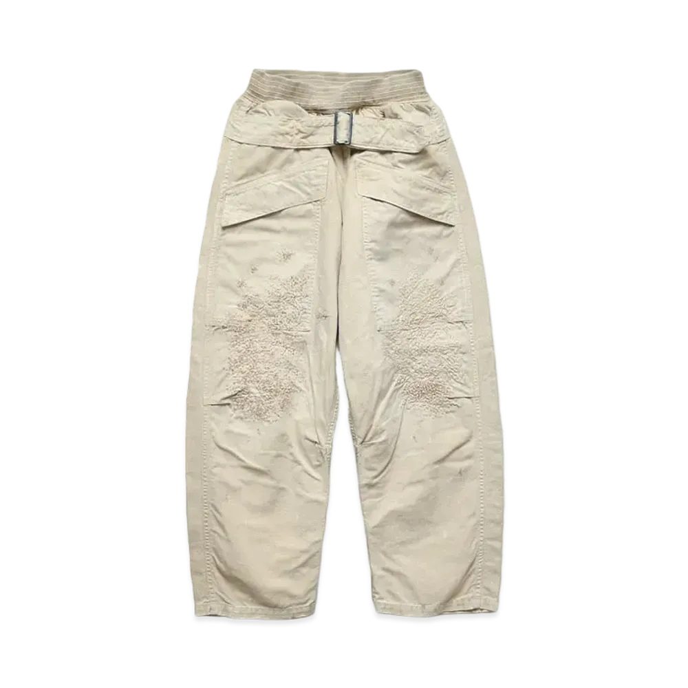 KAPITAL CANVAS AVIATOR SUITCUT PANTS "Quinity"