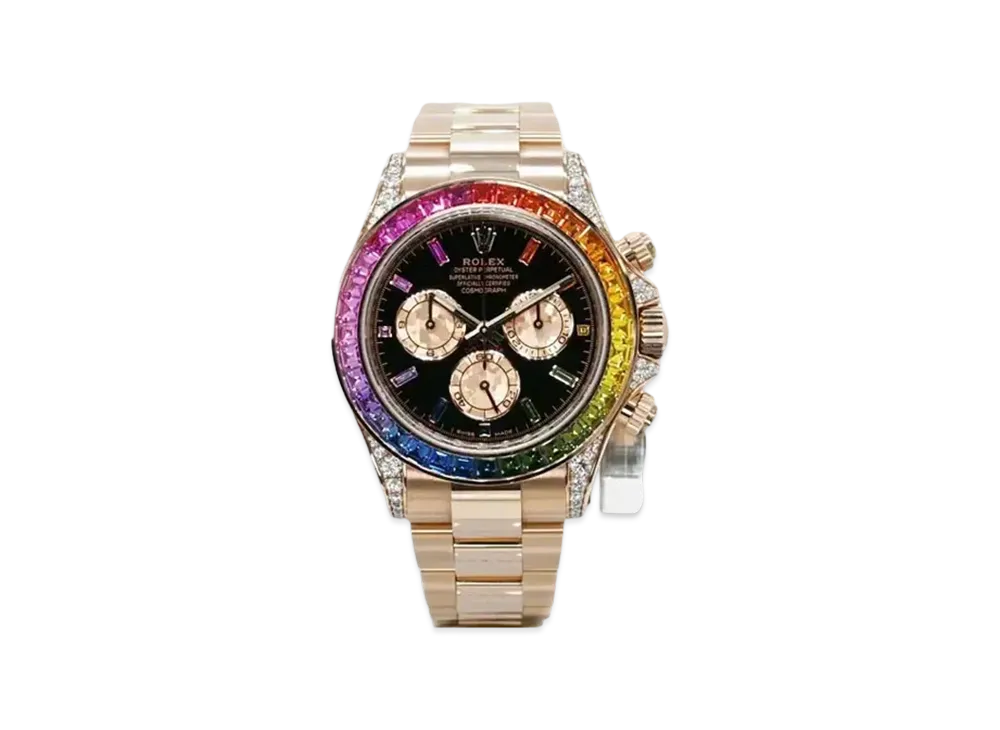 ROLEX Cosmograph Daytona 40mm Oyster Perpetual Rainbow "Everose Gold" 116595RBOW