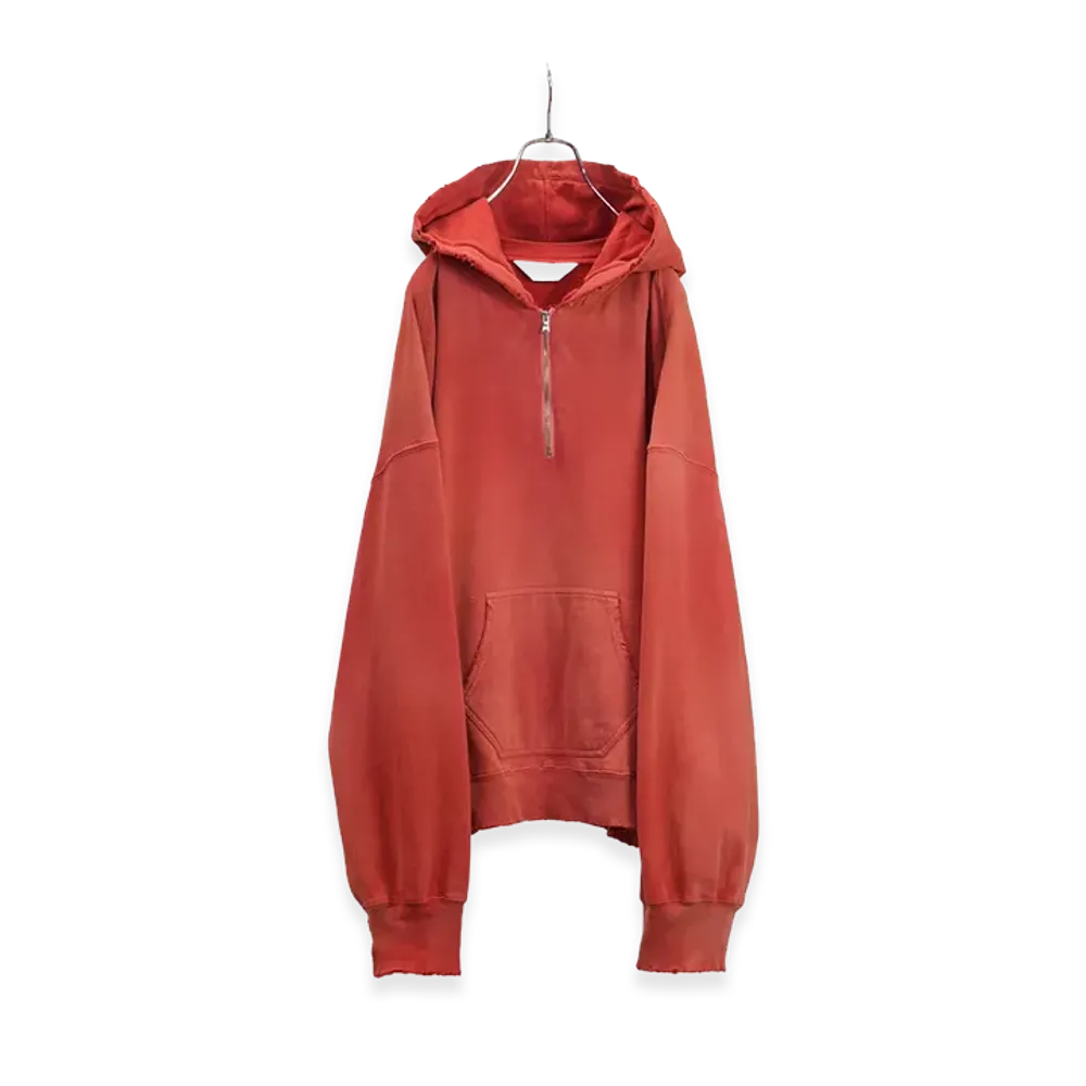 ANCELLM Light Loop Zip Hoodie "Red"