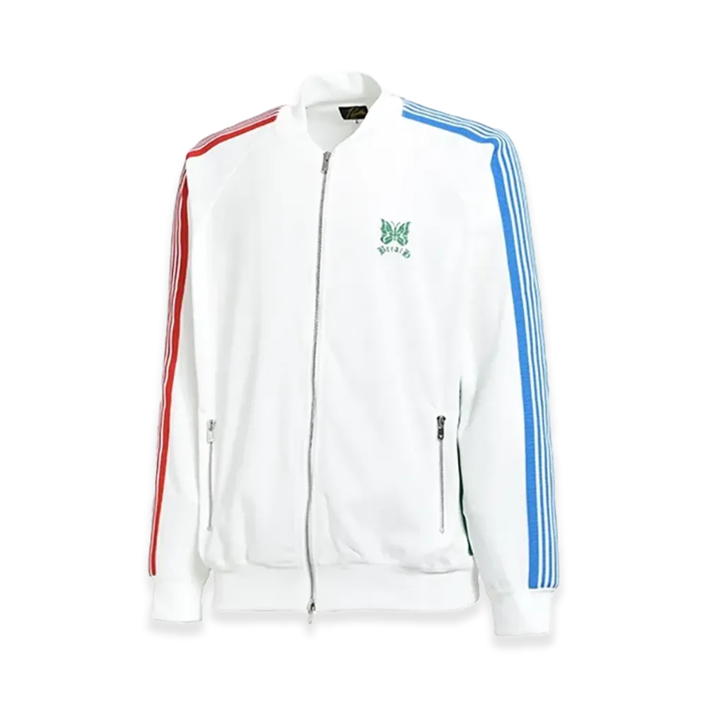 NEEDLES x BREATH Rib Collar Track Jacket - C/PE Velour "White"