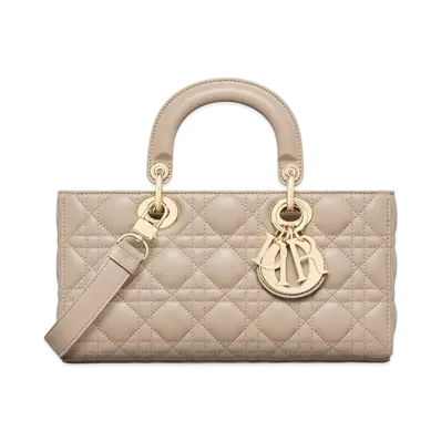 Dior Medium Lady D-Joy Bag "Powder Beige"