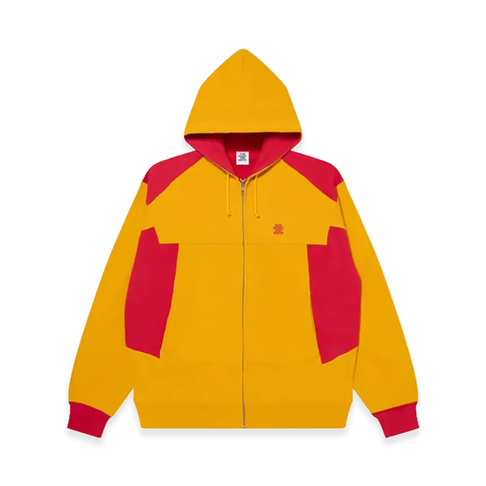 BlackEyePatch Small OG 2 Tone Zip Hoodie "Mustard/Red"