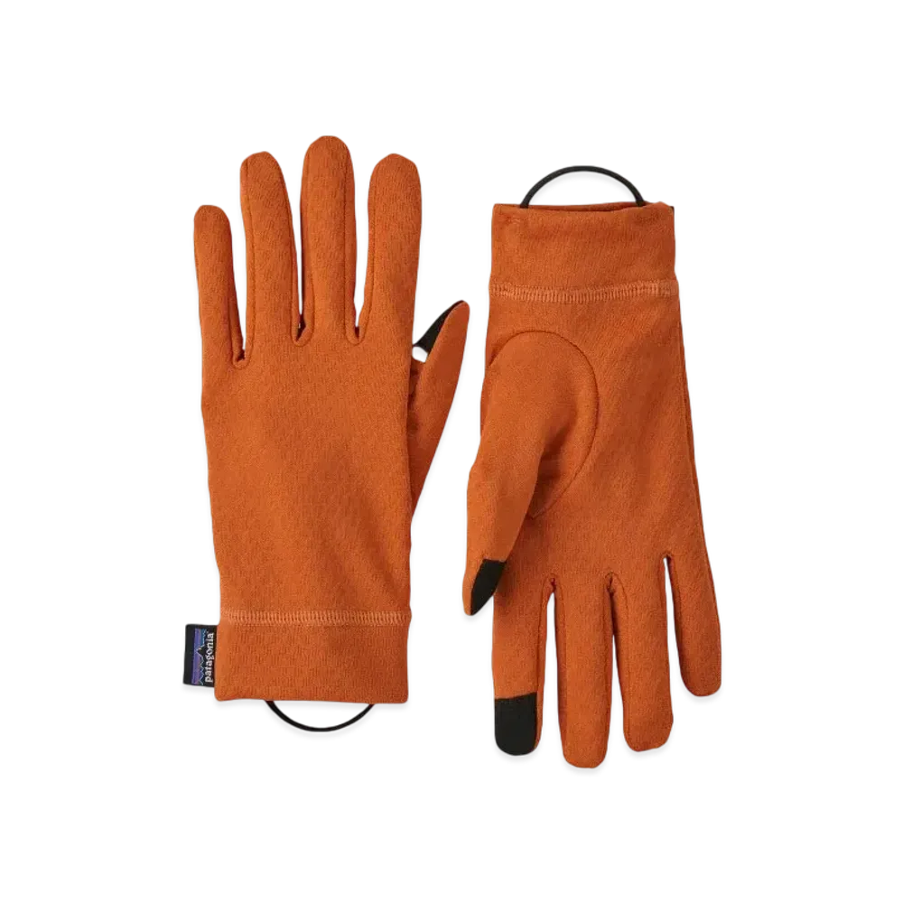 Patagonia Men's Cap Midweight Liner Glove "Rust"
