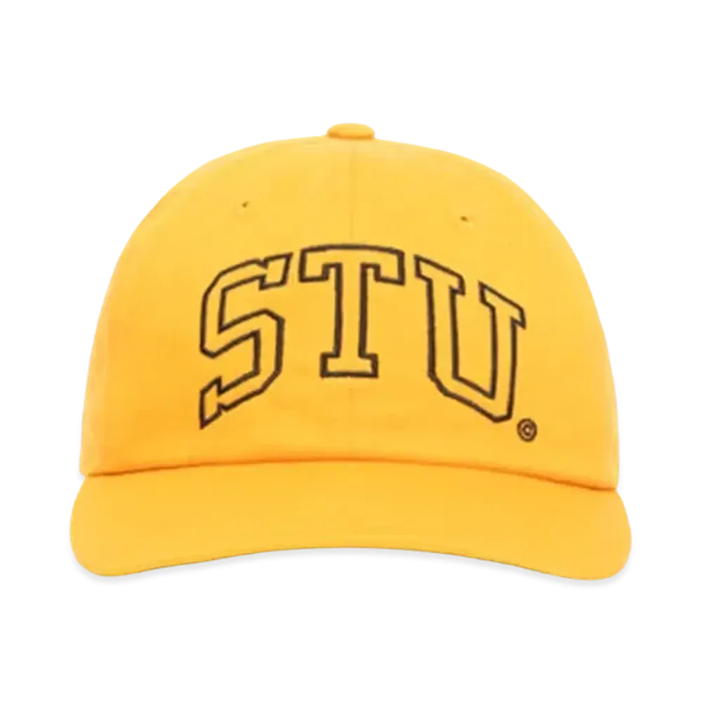Stussy Mid-Depth STU Arch Strapback "Uni Gold"