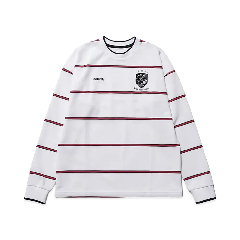 F.C.Real Bristol Champions Border L/S Game Shirt "White"