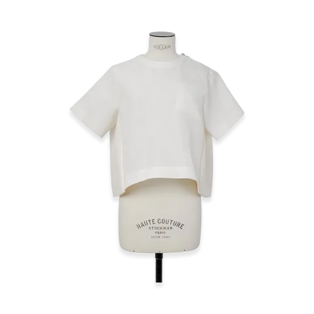 sacai Suiting Mix Pullover "Off White"