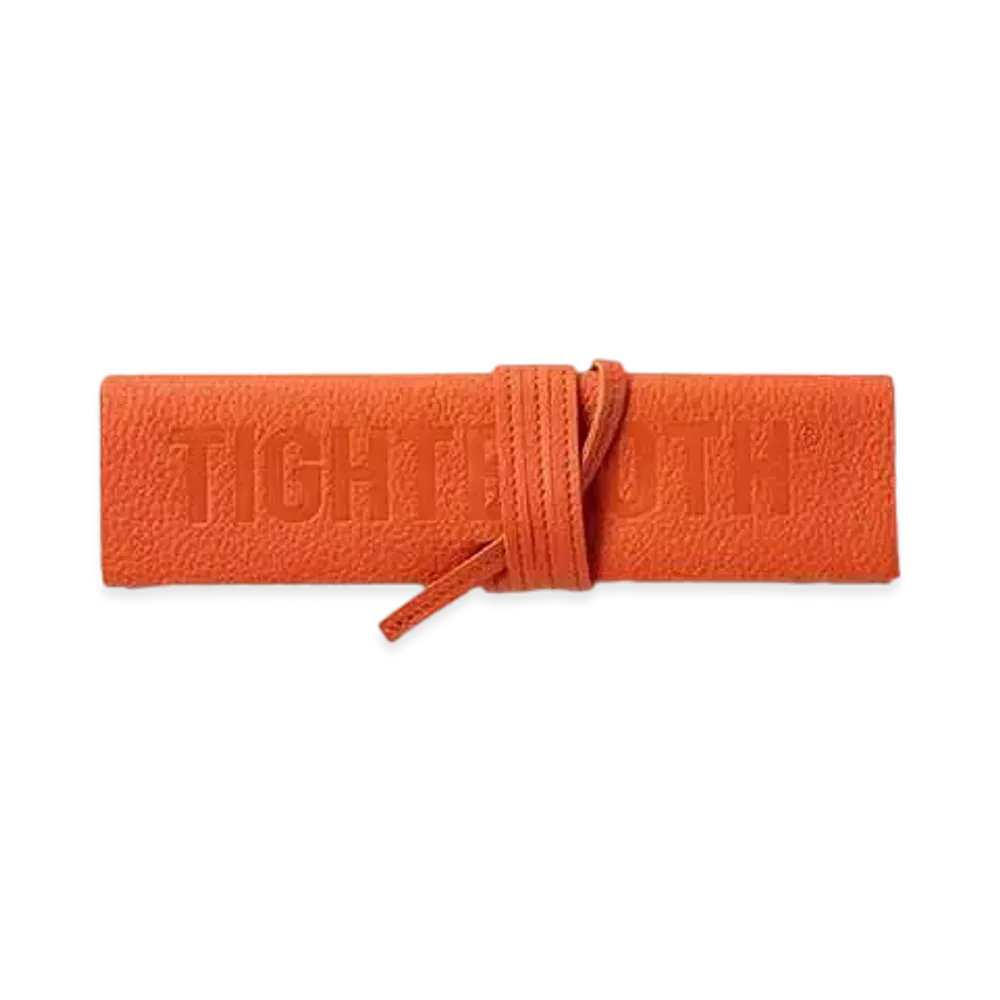 TIGHTBOOTH Leather Pen Case "Orange"