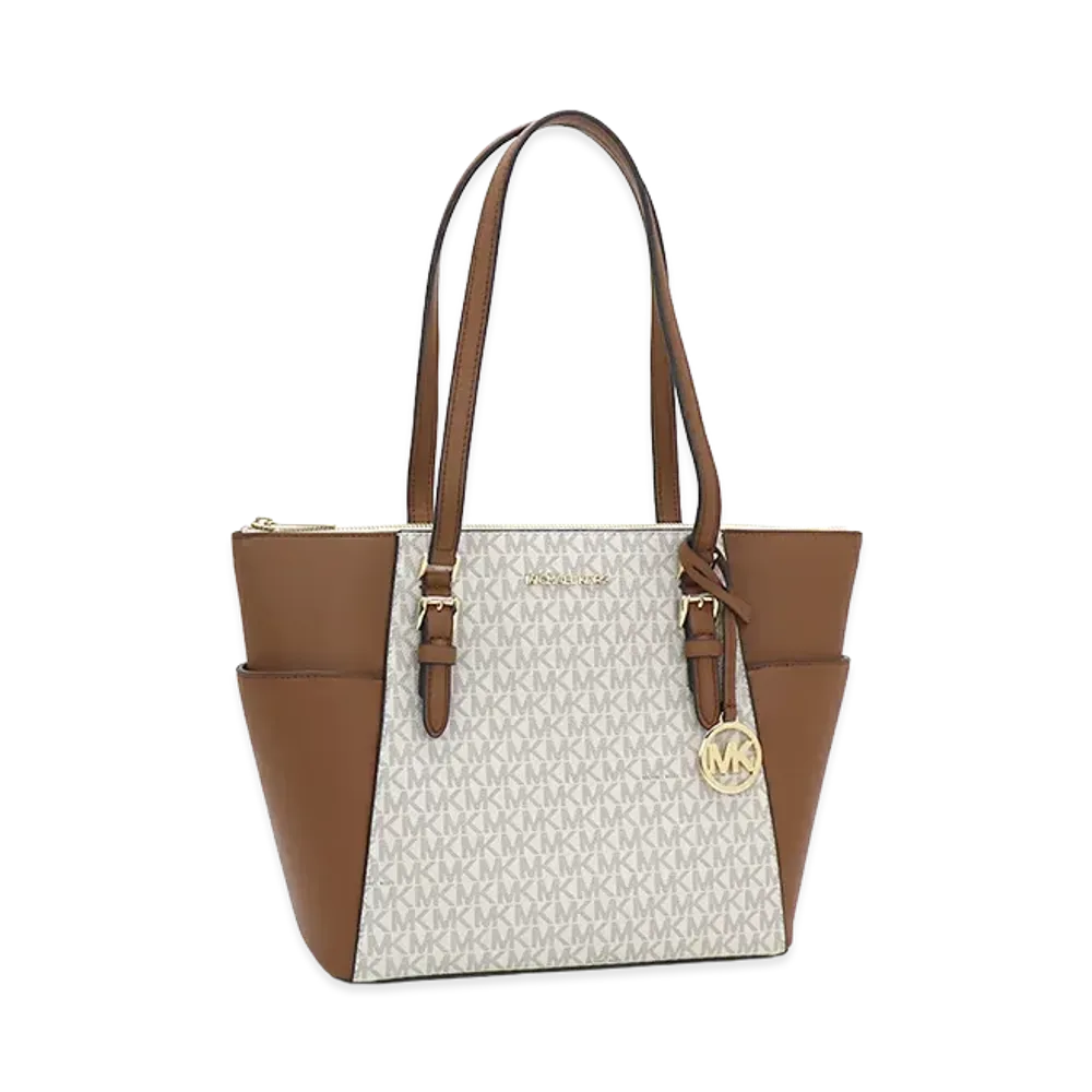 MICHAEL KORS Women's Charlotte Tote "Vanilla"