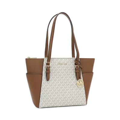 MICHAEL KORS Women's Charlotte Tote "Vanilla"