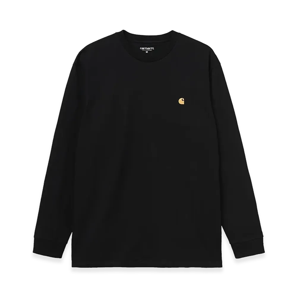 Carhartt WIP L/S Chase T-Shirt "Black/Gold"
