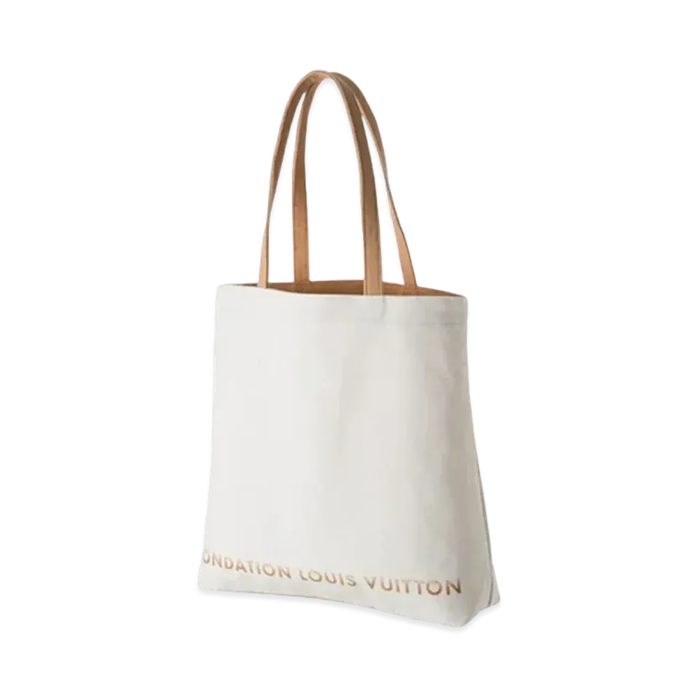 Louis Vuitton Tote Fondation Museum Limited Tote Canvas "White"