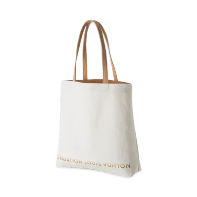 Louis Vuitton Tote Fondation Museum Limited Tote Canvas "White"