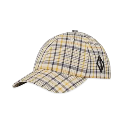 Dior Checkered Cap Cotton Blend "Beige/Yellow/Blue"