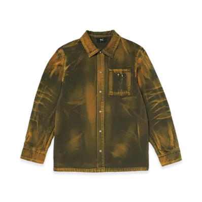 THUG CLUB TC Two Tone Washed Shirt "Olive"