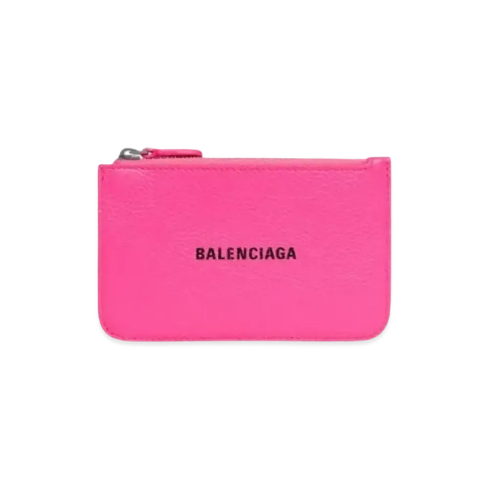 BALENCIAGA Cash Large Long Coin Card Holder Full O "Pink"