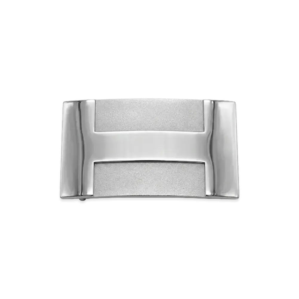 HERMES H Logo Buckle "Silver"