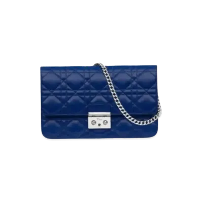 Dior Lambskin Promenade Wallet "Blue"