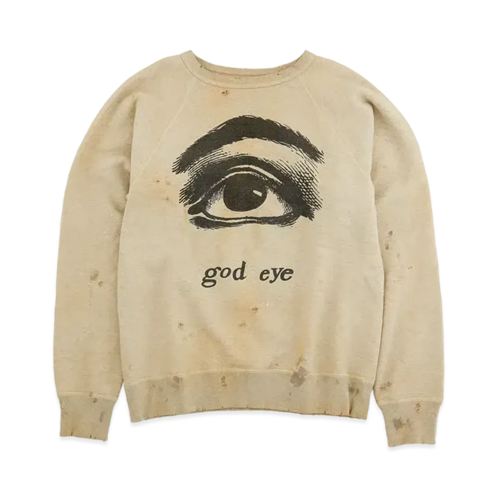 SAINT Mxxxxxx CREWNECK SWEAT GOD EYE "Grey"