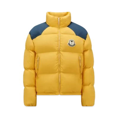 MONCLER X Palm Angels Nevis Short Down Jacket "Yellow/Blue"