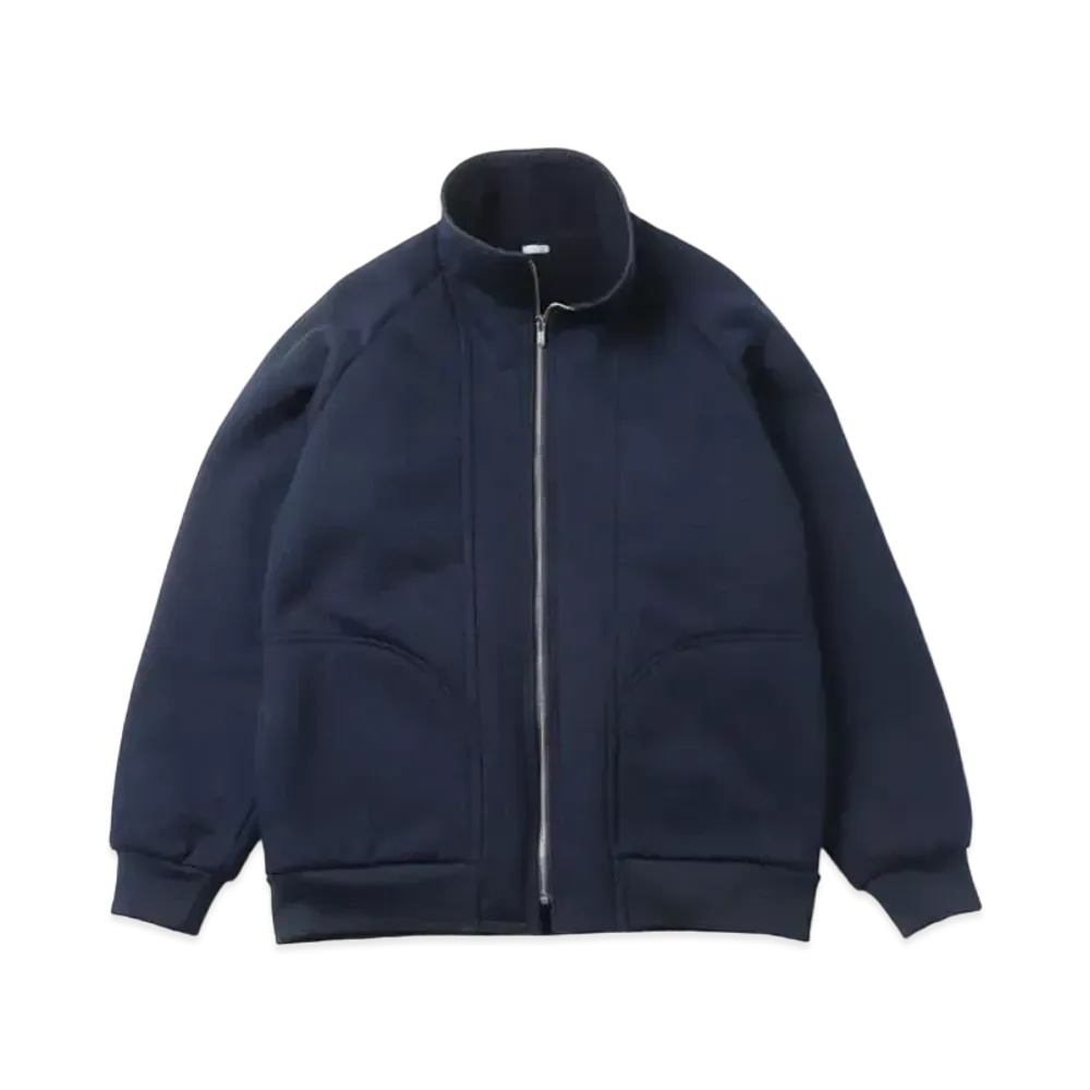 A.PRESSE Cashmere Pile Jacket "Navy"