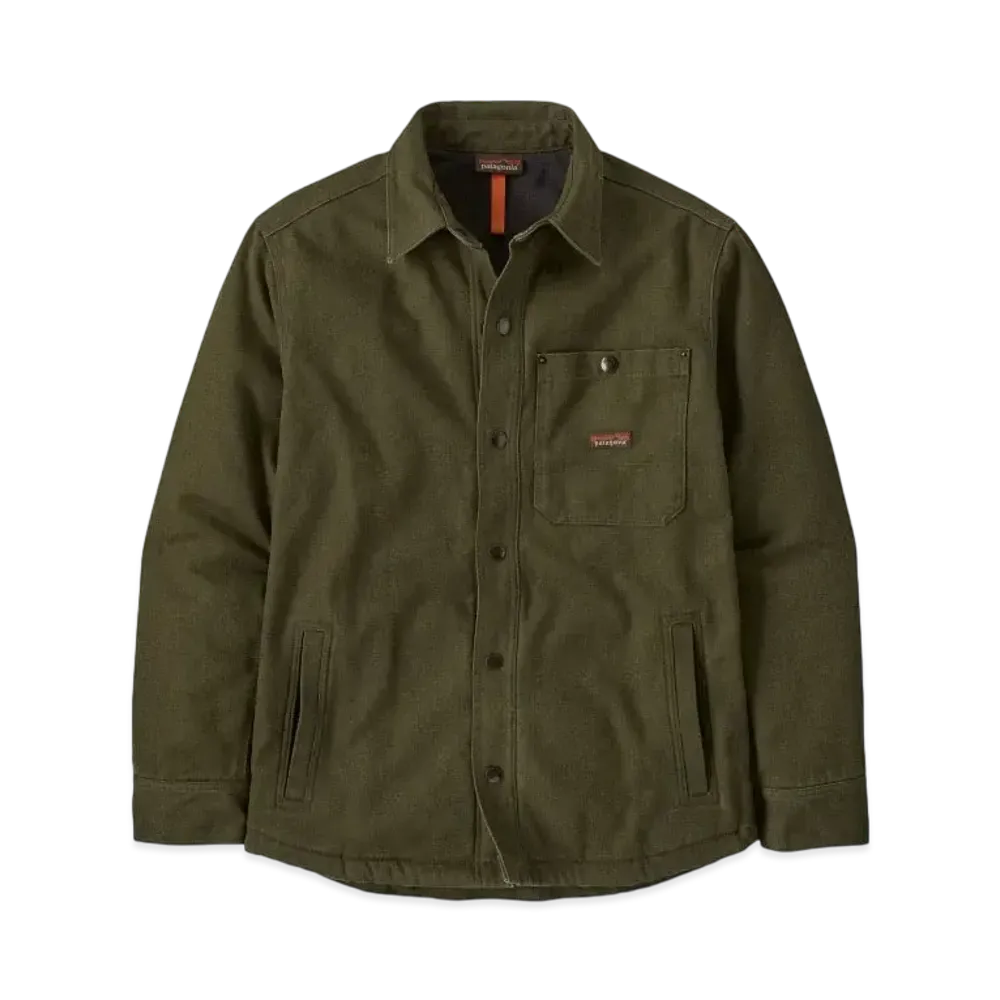 Patagonia Men's Iron Forge Fleece Lined Jack Shirt "Needle Green"