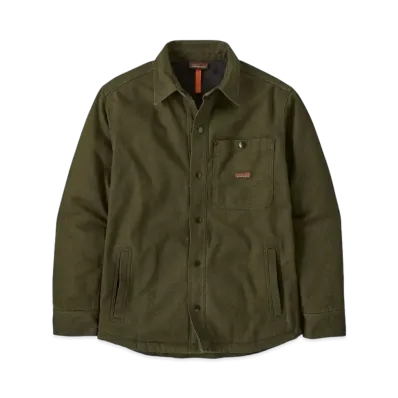 Patagonia Men's Iron Forge Fleece Lined Jack Shirt "Needle Green"