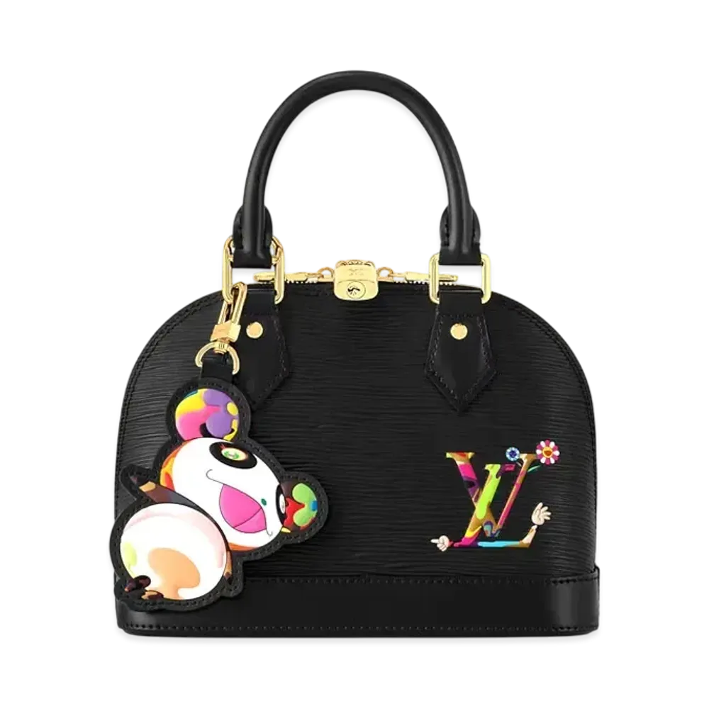 Louis Vuitton x Takashi Murakami Alma BB Epi "Noir"