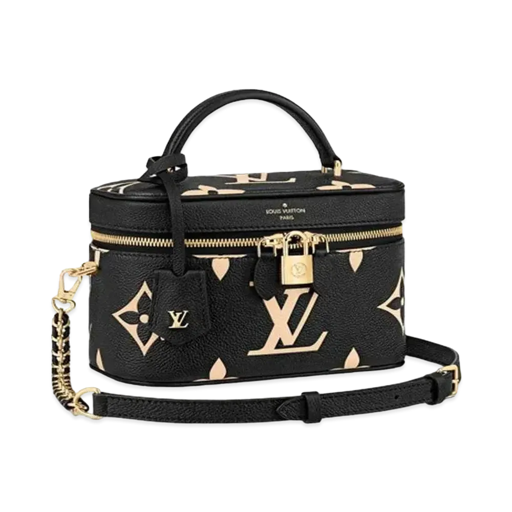 Louis Vuitton Monogram Empreinte Leather Vanity PM "Noir/Beige"