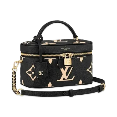 Louis Vuitton Monogram Empreinte Leather Vanity PM "Noir/Beige"