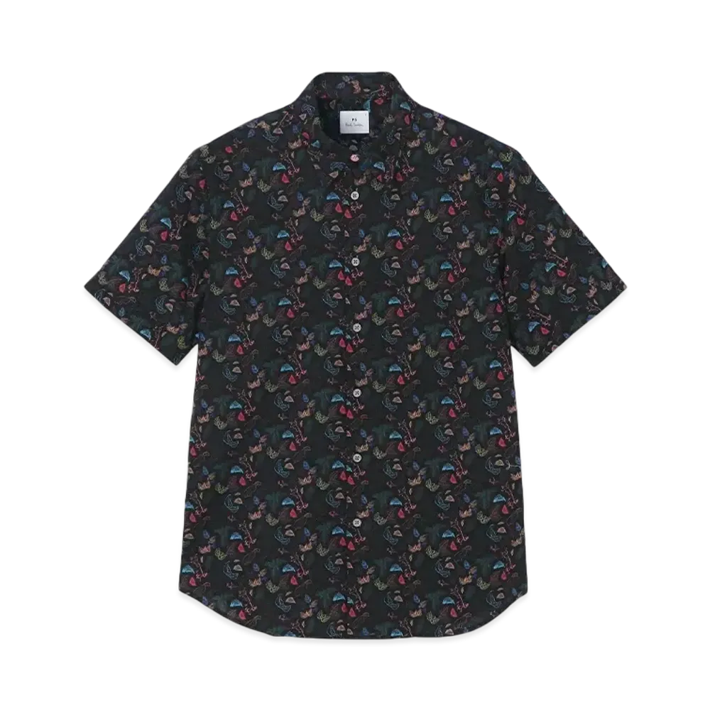 Paul Smith Nettle Short Sleeve Shirt "Black"