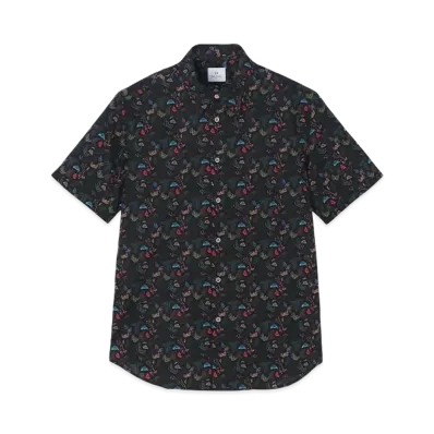 Paul Smith Nettle Short Sleeve Shirt "Black"