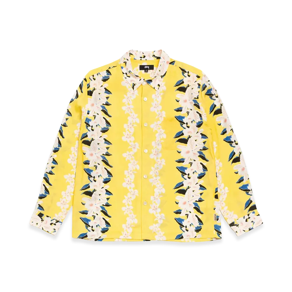 Stussy Hawaiian Floral Shirt "Yellow"